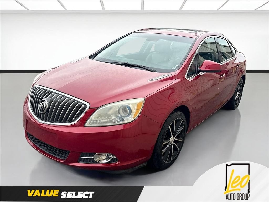 2017 Buick Verano Sport Touring in Crystal Red Tintcoat — front three-quarter view