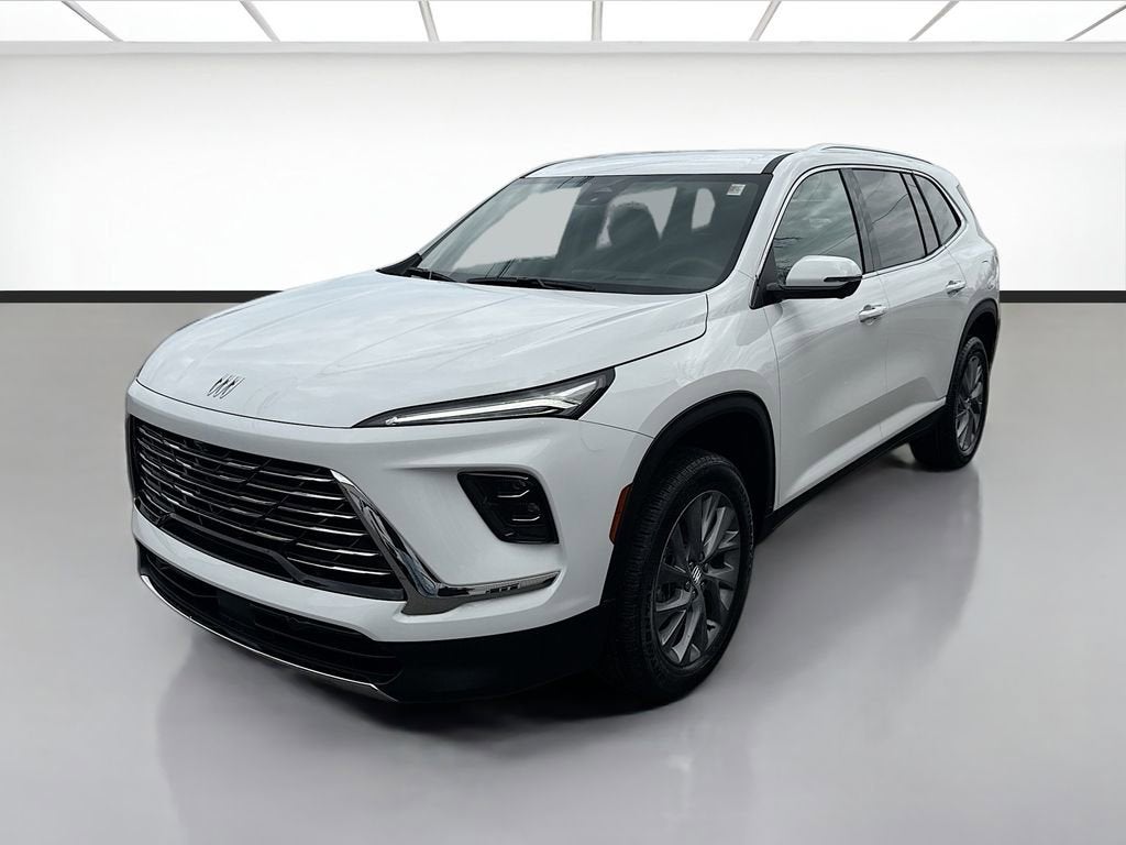 2026 Buick Enclave Preferred in Summit White — front three-quarter view