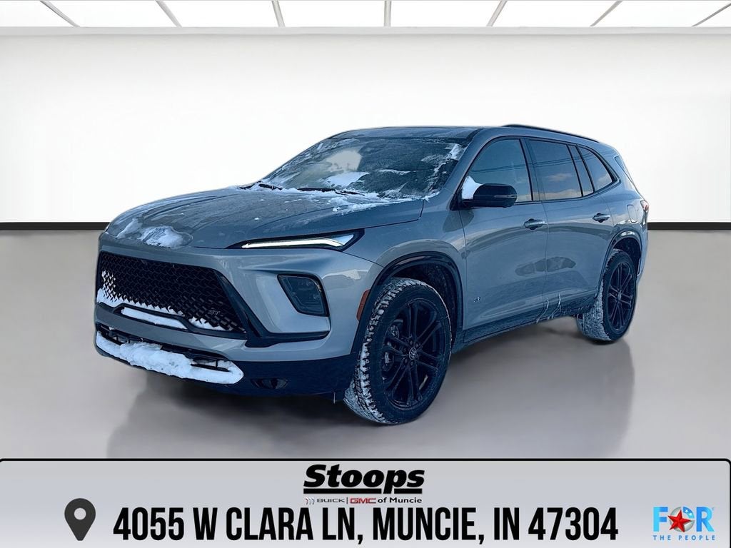 2026 Buick Enclave Sport Touring in Moonstone Gray Metallic — front three-quarter view
