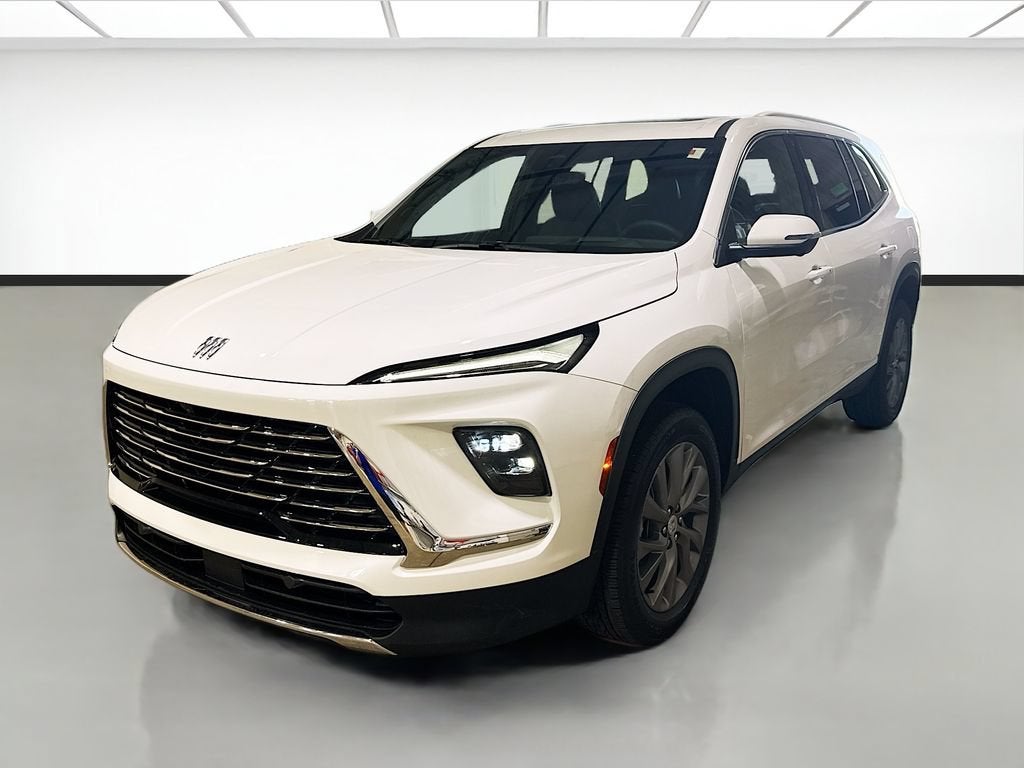2026 Buick Enclave Preferred in Summit White — front three-quarter view
