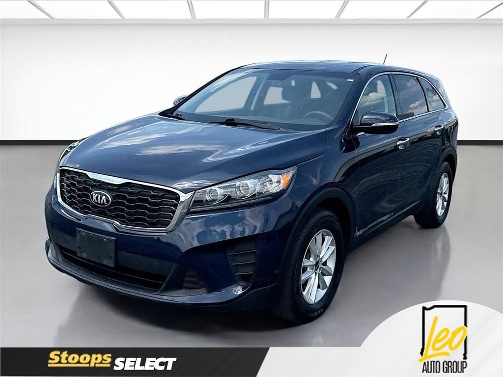 2020 Kia Sorento 2.4L LX in Blue — front three-quarter view