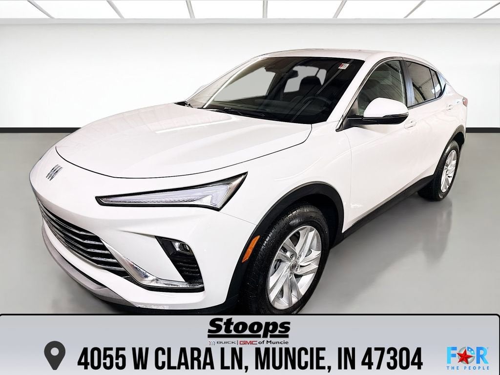 2026 Buick Envista Preferred in Summit White — front three-quarter view