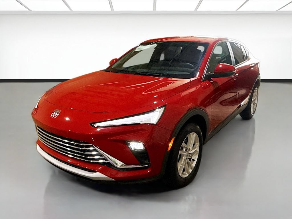 2026 Buick Envista Preferred in Brilliant Red — front three-quarter view