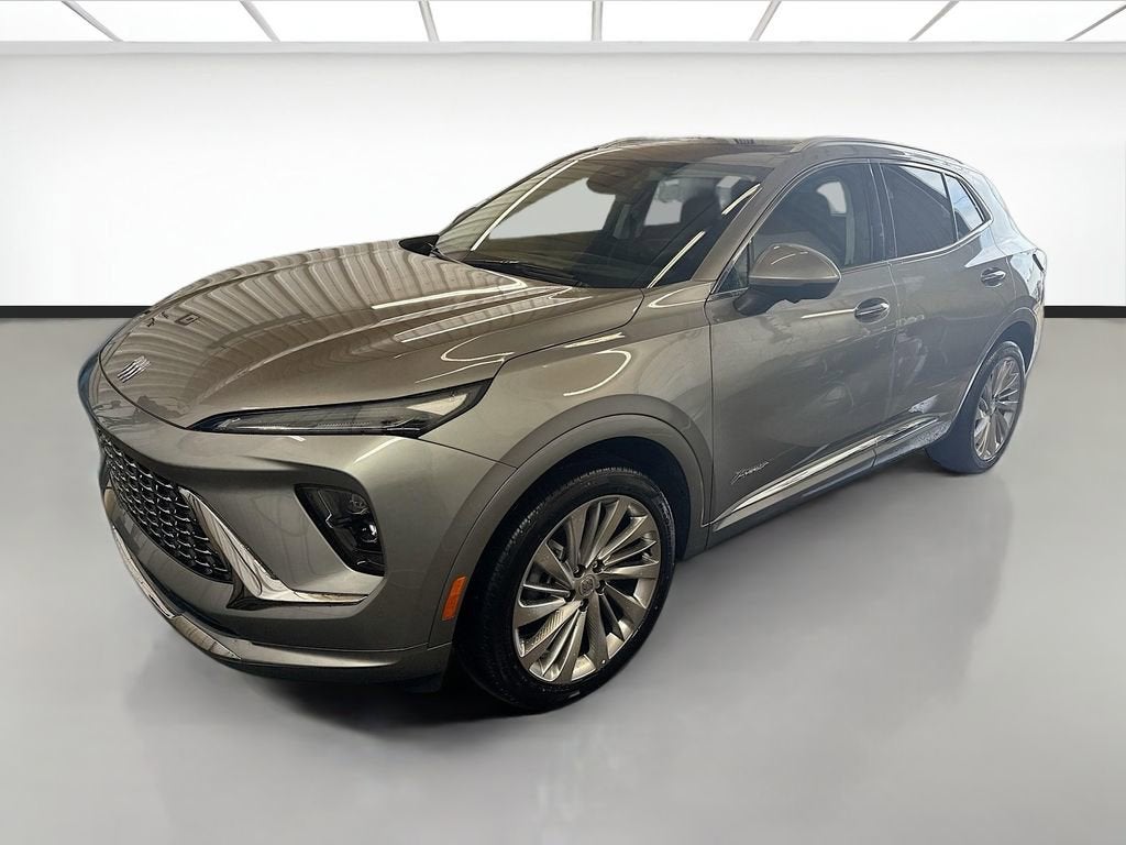 2026 Buick Envision Avenir in Moonstone Gray Metallic — front three-quarter view