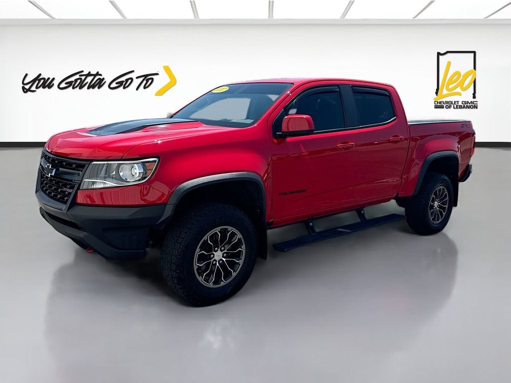2017 Chevrolet Colorado 4WD ZR2 in Red Hot — front three-quarter view