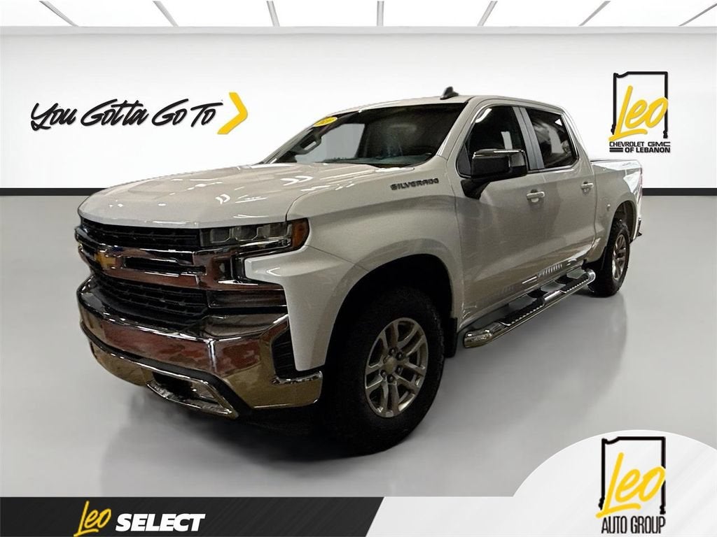 2020 Chevrolet Silverado 1500 LT in Summit White — front three-quarter view