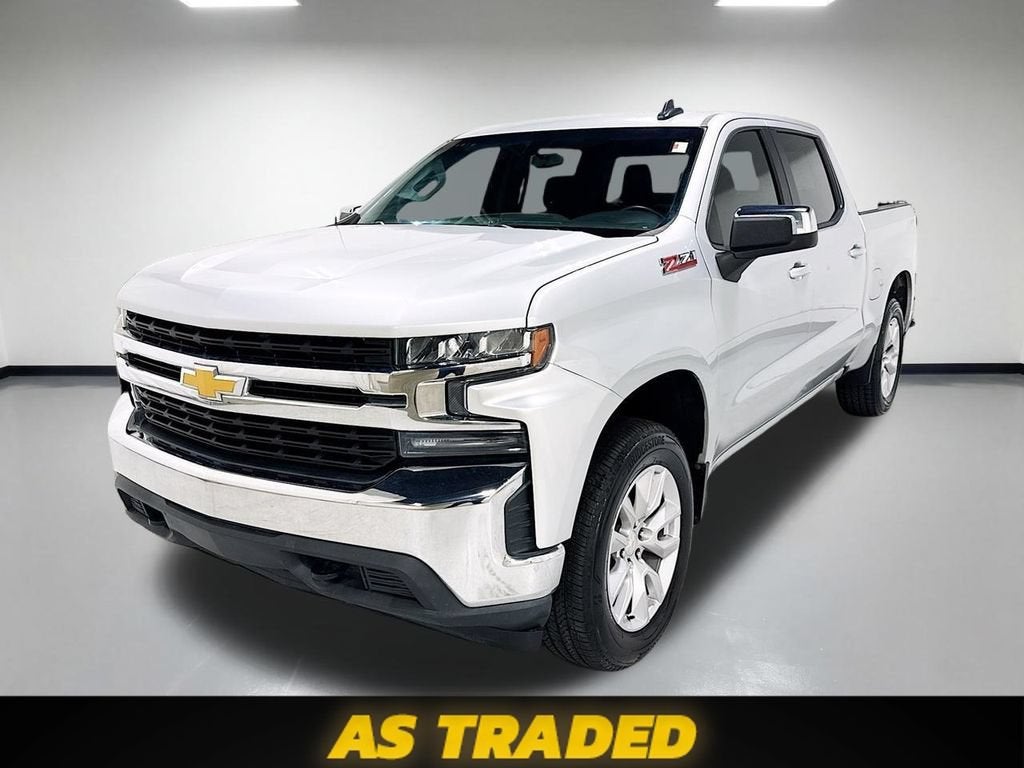 2019 Chevrolet Silverado 1500 LT in Silver Ice Metallic — front three-quarter view