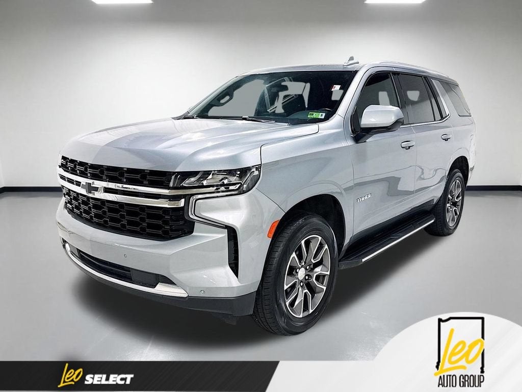 2023 Chevrolet Tahoe LS in Sterling Gray Metallic — front three-quarter view