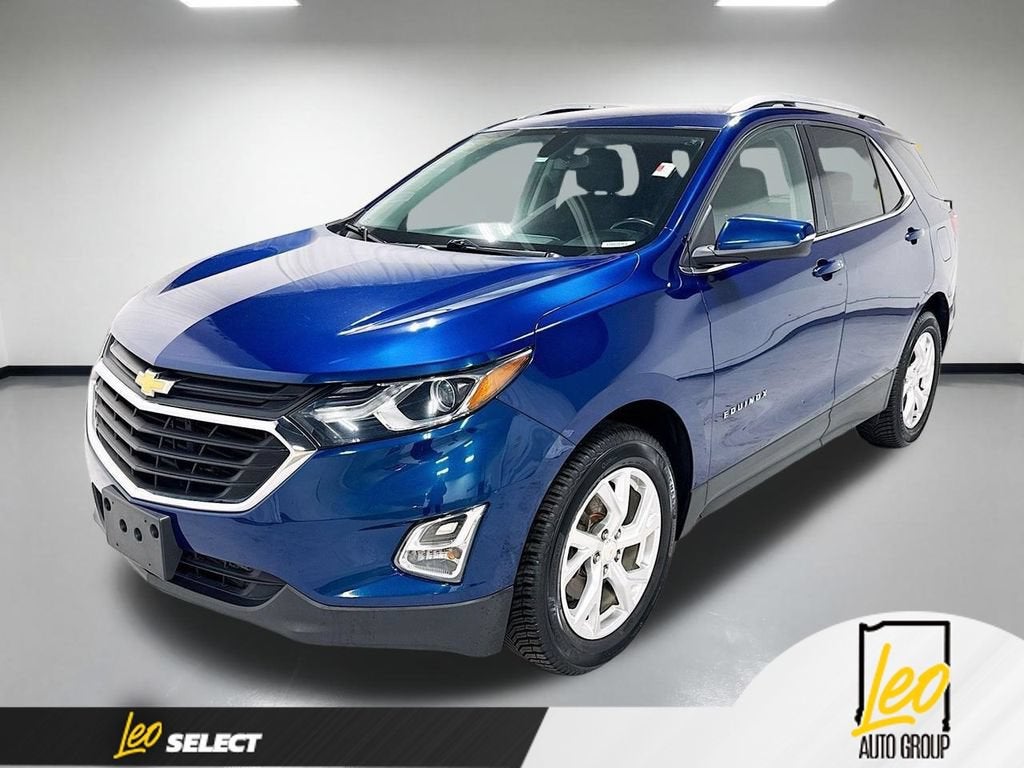 2019 Chevrolet Equinox LT in Pacific Blue Metallic — front three-quarter view