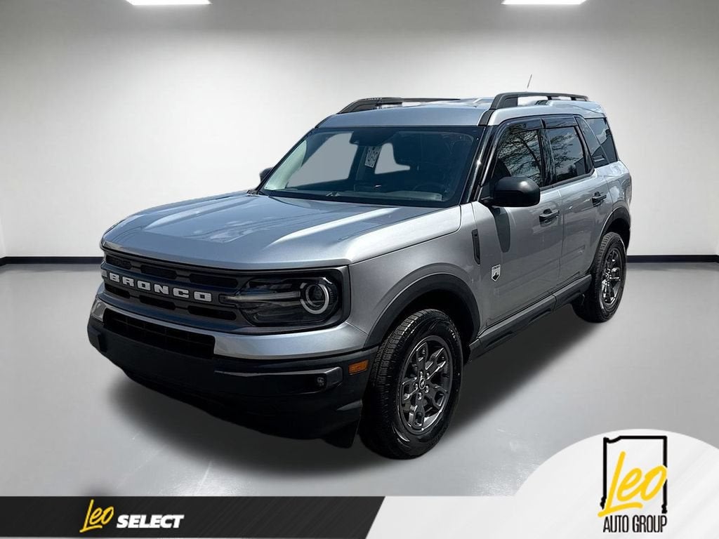 2023 Ford Bronco Sport Big Bend in Silver — front three-quarter view