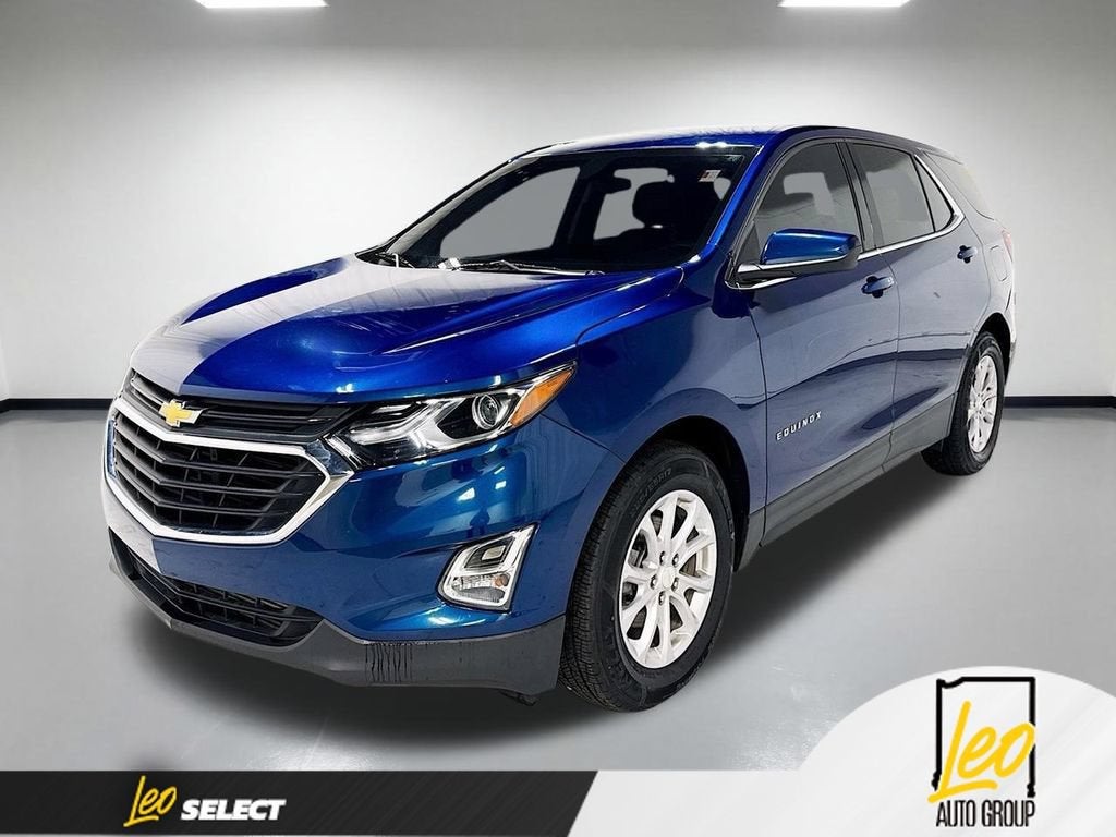 2019 Chevrolet Equinox LT in Pacific Blue Metallic — front three-quarter view